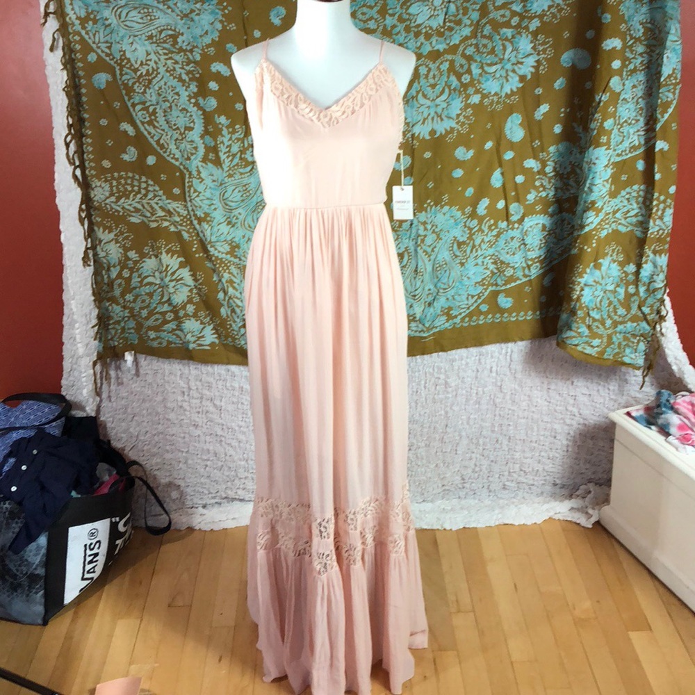 Forever 21 pink maxi dress